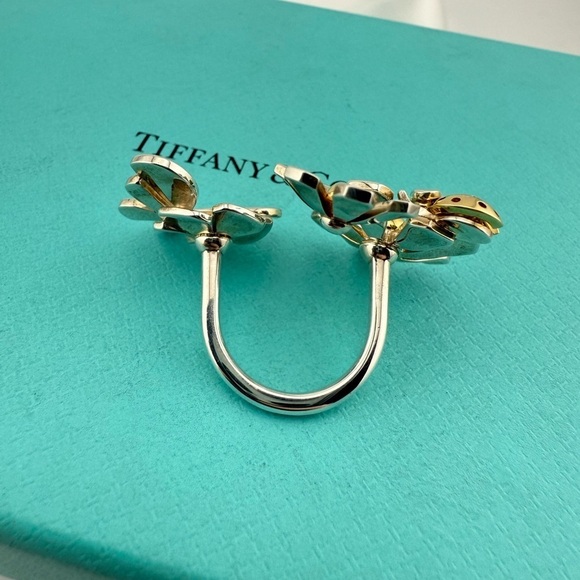 Return to Tiffany & Co. Love Bugs Ladybug Flower Cluster Ring, 18k & Silver, 6 - Picture 7 of 7